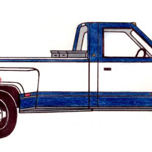James Bennett's "Striped Pickup"